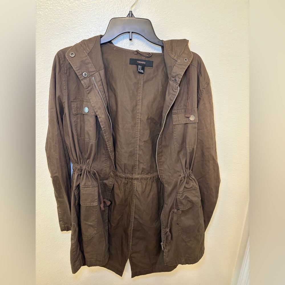 Forever 21 Brown Utility Jacket - Picture 2 of 8